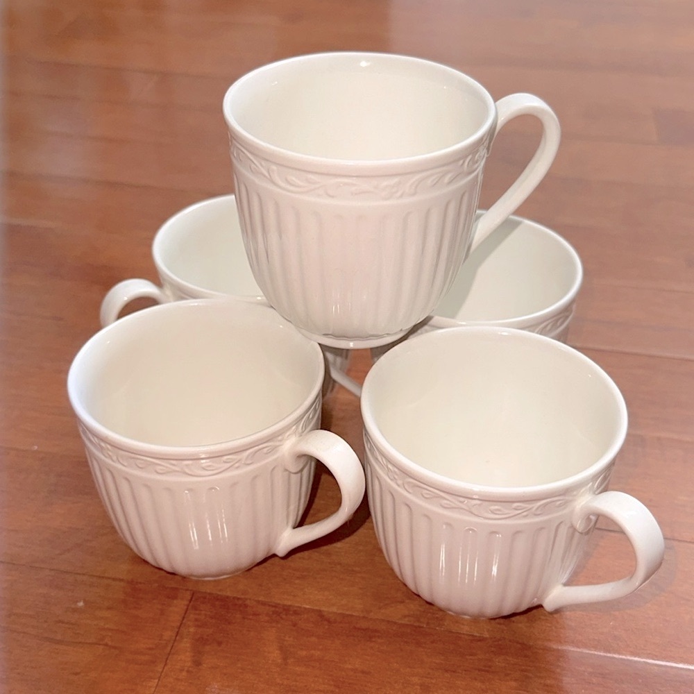 ( 3 ) MIKASA ITALIAN COUNTRYSIDE TEA / ESPRESSO CUPS | LIKE NEW / UNUSED - Picture 4 of 5